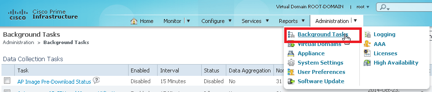 2014_10_23_15_56_52_Cisco_Prime_Infrastructure_Scheduled_Tasks_172.20.74.187
