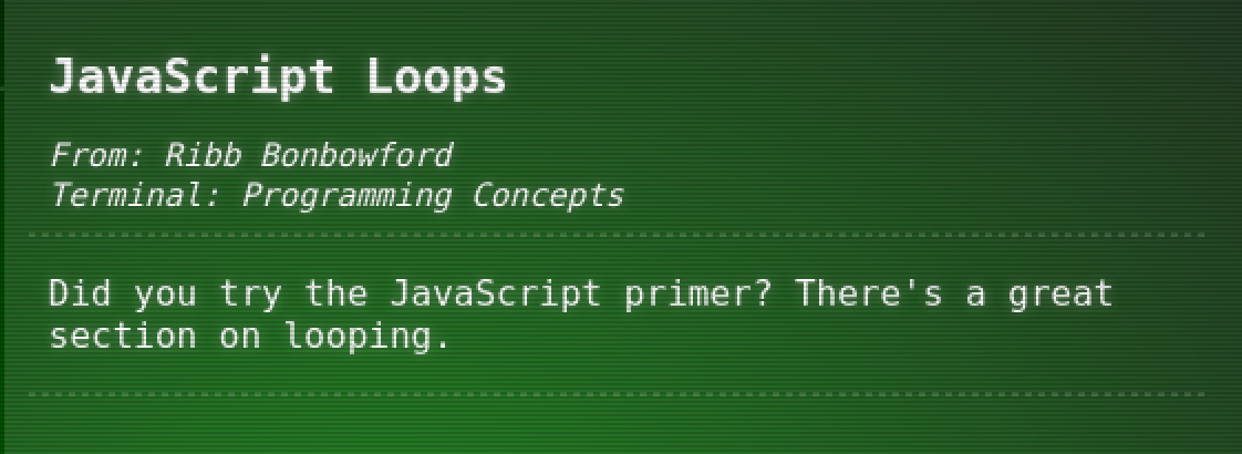 JavaScript Loops