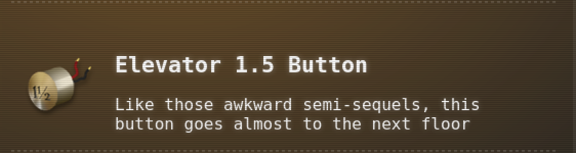 elevator 1.5 Button